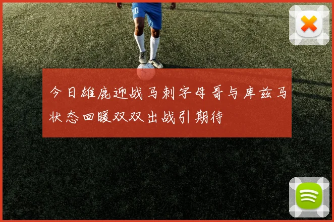 今日雄鹿迎战马刺字母哥与库兹马状态回暖双双出战引期待